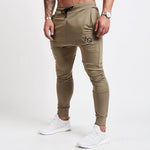 Pantalon de jogging pour homme Fitness Pantalon de survêtement sportif pour homme Sportswear Bas Pantalon de survêtement skinny Pantalon noir Pantalon de survêtement noir Jogger