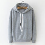 Hoodies Femmes 2018 Marque Femme À Manches Longues Couleur Unie À Capuche Sweat À Capuche Survêtement Sweat-Coat Casual Sportswear S-3XL