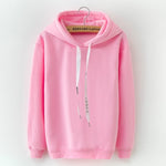 Hoodies Femmes 2018 Marque Femme À Manches Longues Couleur Unie À Capuche Sweat À Capuche Survêtement Sweat-Coat Casual Sportswear S-3XL