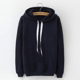 Hoodies Femmes 2018 Marque Femme À Manches Longues Couleur Unie À Capuche Sweat À Capuche Survêtement Sweat-Coat Casual Sportswear S-3XL