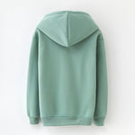 Hoodies Femmes 2018 Marque Femme À Manches Longues Couleur Unie À Capuche Sweat À Capuche Survêtement Sweat-Coat Casual Sportswear S-3XL