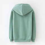 Hoodies Femmes 2018 Marque Femme À Manches Longues Couleur Unie À Capuche Sweat À Capuche Survêtement Sweat-Coat Casual Sportswear S-3XL