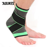 AOLIKES 1PCS 3D Sport Cheville Brace Protecteur Compression Support Pad Élastique Bracelet en nylon pour Football Basketball