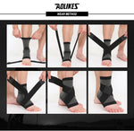 AOLIKES 1PCS 3D Sport Cheville Brace Protecteur Compression Support Pad Élastique Bracelet en nylon pour Football Basketball