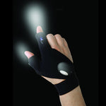 Gant sans doigts LED Lampe de poche, Outil de plein air Pêche, Camping, Randonnée, Survie, Sauvetage