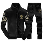 Jogging chic, Sportswear  Survêtement Sans Capuche Hommes  Veste +  Pantalon