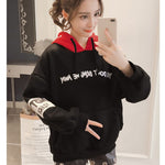 Sweats À Capuche Femmes 2019 Femmes De La Mode Sweats À Capuche Sweats À Capuche Imprimé Lettre Femme Survêtements Sportswear Moletom Feminino 2XL