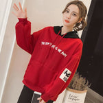 Sweats À Capuche Femmes 2019 Femmes De La Mode Sweats À Capuche Sweats À Capuche Imprimé Lettre Femme Survêtements Sportswear Moletom Feminino 2XL