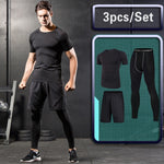 Compression Vêtements de sport Combinaison GYM Collants Entraînement sportif Vêtements Combinaisons d'entraînement jogging Vêtements de sport Survêtement Dry Fit