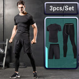 Compression Vêtements de sport Combinaison GYM Collants Entraînement sportif Vêtements Combinaisons d'entraînement jogging Vêtements de sport Survêtement Dry Fit
