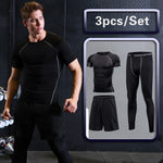 Compression Vêtements de sport Combinaison GYM Collants Entraînement sportif Vêtements Combinaisons d'entraînement jogging Vêtements de sport Survêtement Dry Fit