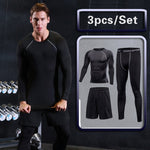 Compression Vêtements de sport Combinaison GYM Collants Entraînement sportif Vêtements Combinaisons d'entraînement jogging Vêtements de sport Survêtement Dry Fit