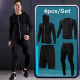 Compression Vêtements de sport Combinaison GYM Collants Entraînement sportif Vêtements Combinaisons d'entraînement jogging Vêtements de sport Survêtement Dry Fit