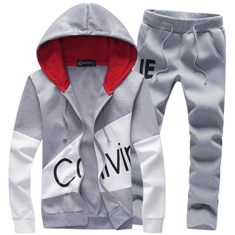 Survêtement Hommes Ensemble 2019 Marque,  Sportswear Vestes à Capuche avec Pantalon